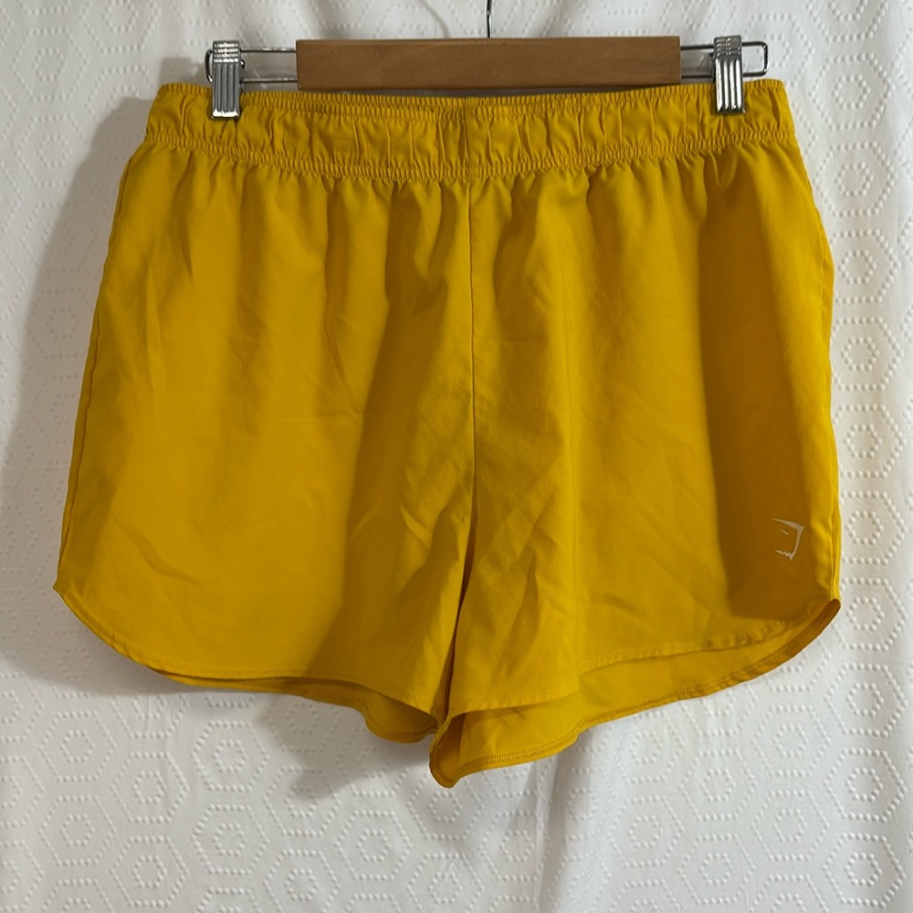 Gymshark Yellow Athletic Shorts